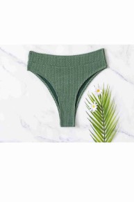 Angelsin Özel Kumaş Yüksel Bel Bikini Altı Yeşil - Thumbnail
