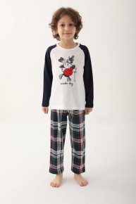 Arnetta Erkek Çocuk Garson Uzun Kol Pijama Takımı 2750 - Thumbnail