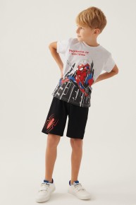 Arnetta Erkek Çocuk Karmelanj Spiderman Pijama Takımı 4880 - Thumbnail