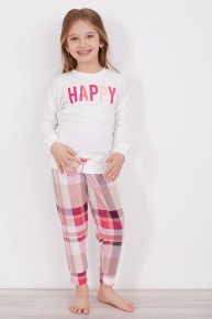 Bsm Happy Kız Çocuk Uzun Kol Pijama Takım 2215 - Thumbnail
