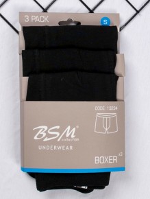 Bsm Men Plus Size 3 Pc Lycra Boxer 13234 - Thumbnail