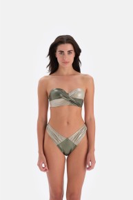 Eros Kadın Yeşil Kaplı Straplez Bikini Takım 3031 - Thumbnail