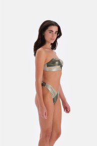 Eros Kadın Yeşil Kaplı Straplez Bikini Takım 3031 - Thumbnail