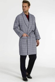 Pierre Cardin Groom Short Pajama & Robe 5 Pc Set 5540 - Thumbnail