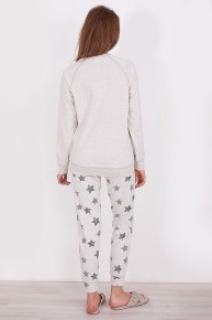 Pierre Cardin Kadın Uzun Kol Pijama Takım 8404 S - Thumbnail