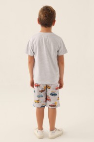 Rolypoly Erkek Çocuk Karmelanj Bermuda Pijama Takımı 3359 - Thumbnail