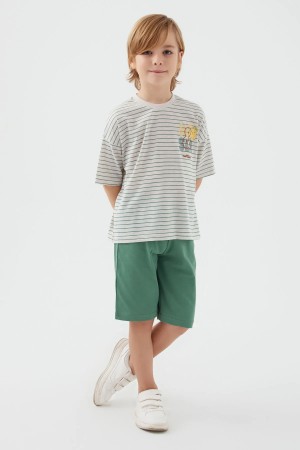Rolypoly Erkek Çocuk Kısa Kol Bermuda Pijama Takım 3092